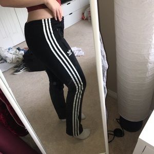 Adidas straight leg track pants